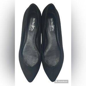 Coach and four flat suede dress shoes size 7.5
